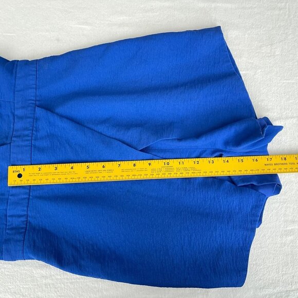 Finders Keepers Blue Deep V-Neck Romper Backless Cutout Wrap Skort M - Picture 13 of 15